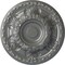 Ekena Millwork Granada Ceiling Medallion (Fits Canopies up to 7 1/8"), Hand-Painted Silver, 23 1/2"OD x 2 3/4"P CM24GASLS - alternate 1
